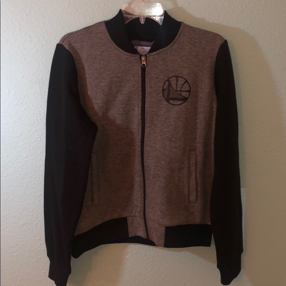 Warriors Letterman Style ZIP Up